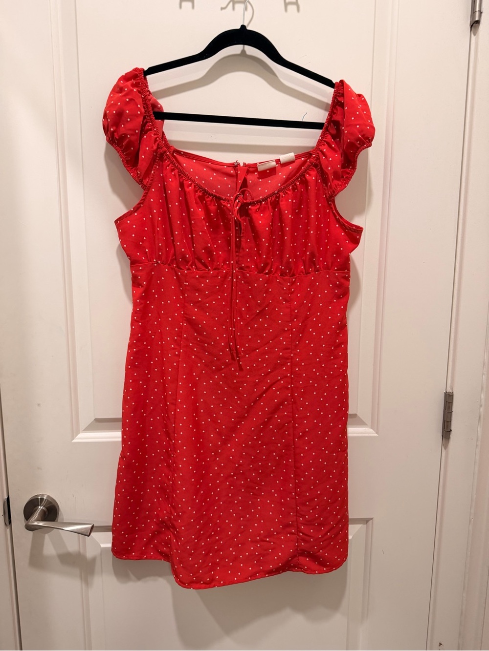 Levi's Clementine Cap
Sleeve Dress Size L Red
Polka Dot